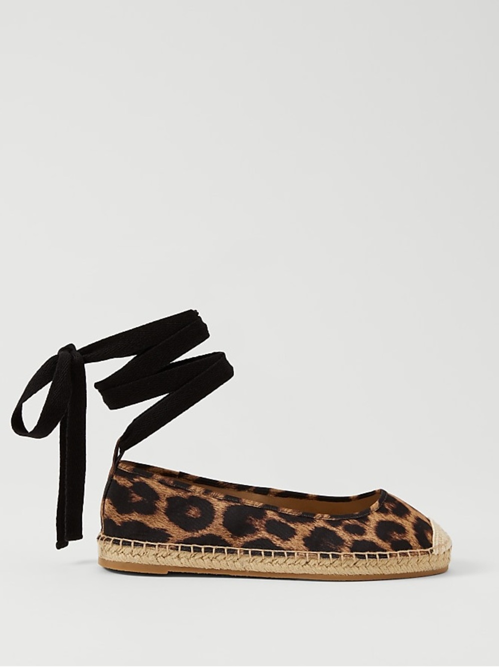 Ann Taylor Lace-Up Espadrille Flat Size 8